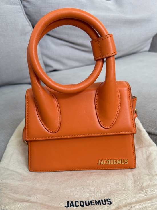 Jacquemus Handbags - Jacquemus le chiquito noeud Orange bag